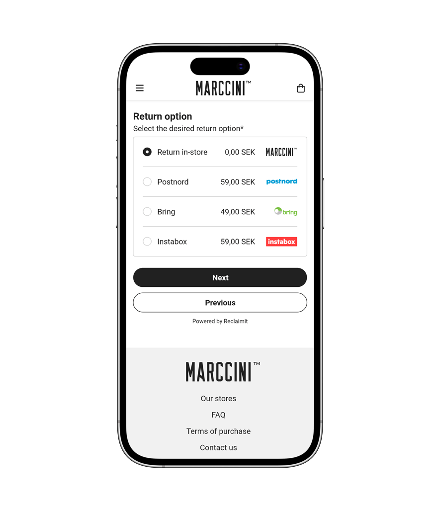 Marccini-return-in-store